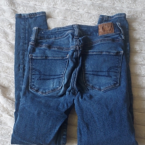 American Eagle Outfitters Dark Blue Skinny Jeans - Picture 6 of 8